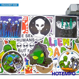 50Pieces Alien Astronaut Funny Stickers