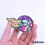 UFO Alien Embroidered Patches