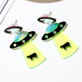 Alien Flying Earrings
