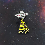 Alien Spaceship Brooch