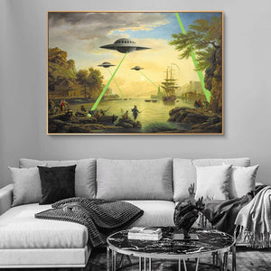 Alien Art Canvas Paintings