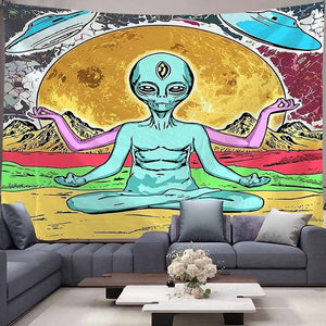 Alien Tapestry Wall Art